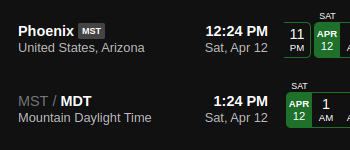 Timezones